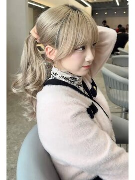 ラルムバイシー 新宿(LARME by Sea) 韓国顔周りxレイヤーカット/姫カットレイヤー/韓国風巻き/顔周り
