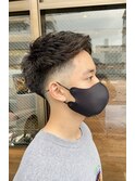 アップバングショート/フェード