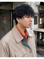 オムファミーユラグ(homme, famille raugh) 波巻きスパイラルパーマ