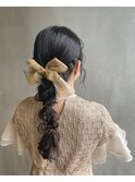 編みおろしヘアセット