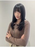 レイヤーカット/ストレートスタイル/ミディアムレイヤー
