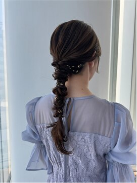 ザック ヴィ(ZACC vie) 編みおろしヘアセット/パーティヘア/結婚式ヘアアレンジ