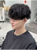 シャドウパーママッシュパーマ緩めパーマ波巻きスパイラルパーマ