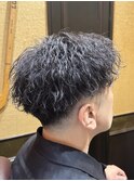 スキンフェードツイスパセンターパート/大宮/メンズカット