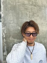 メンズサロン キング 心斎橋店(Men’s salon K!ng) ホワイトメッシュ/ツイスト/ツイスパ/パーマ/メンズ/眉毛/心斎橋