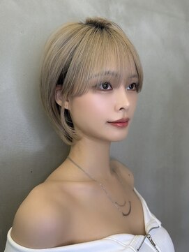 ロンド ストラーダ 心斎橋(Lond strada) レイヤーボブ×ハイトーン[心斎橋/髪質改善]