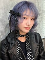 オルズ 渋谷(ALLZ)&nbsp;日本一傷まないブリーチカラー■ラベンダーパープルクラゲヘア