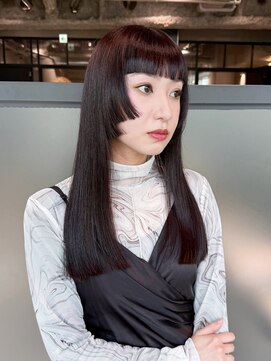 アルバム 銀座(ALBUM GINZA) 前髪カット似合わせカットロング韓国ヘア_F31293