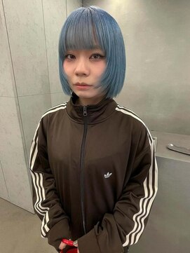 オーセン(Authen.) ペールブルー レイヤーボブ