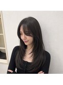 透明感グレージュレイヤーカット