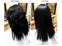 アンディヘア アオキジマ(ANDY HAIR aokijima)の雰囲気(髪内部の状態を見極め、うねりや広がりを美しく整えたツヤ髪に)