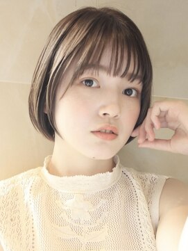 メリケンビューティーパーラー コウベ(MERICAN BEAUTY PARLOR KOBE) ナチュラルボブ透明感カラーハイライト40代50代60代前髪あり