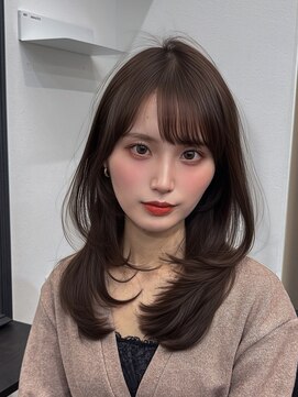 AMATELAS S 新宿/髪質改善/縮毛矯正/カラー/レイヤーカット【8/31 NEWOPEN（予定）】 AMATELAS/ハッシュカットで簡単セット♪/レイヤーカット