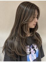 ノラキチジョウジ(NORA KICHIJOJI)&nbsp;地毛風ハイライトレイヤーカットハイレイヤー海外風ハイライト