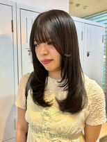クラフト ヘア デザイン(CRAFT HAIR DESIGN) 暗めカラーだからこそでる透明感/オリーブカラー