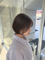ゴットフロー(GOTTO FLOW) 大人かわいい丸みショートボブ×透明感ブラウン