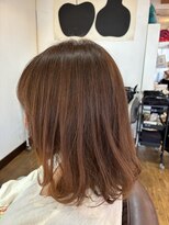 ヘアーメイク スロー(Hair make Slow)&nbsp;切りっぱなしボブ明るめ白髪染めカラー♪