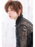 色っぽかわいいチェリーピンクワンサイドショートa
