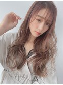 抜け感ロング＋ココアブラウン/大人かわいい