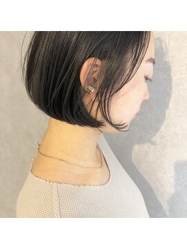 ハート(heart.) 大人可愛いミニボブでお洒落ヘアに◎