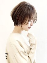 大人可愛い/ショートボブ/マッシュ/耳掛けショート/アッシュ