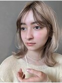 【PARK】抜け感シアベージュ×外ハネミディ