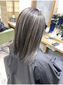 (稲毛)白髪ぼかしハイライト