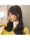 グレージュカラー/韓国風レイヤー/小顔カット/韓国風パーマ
