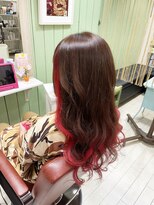 パワーオブヘアーセイカ(Power of Hair Seika) グルッと1周フェイスフレーミングカラー×レッドカラーm