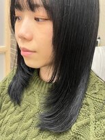 サロン LH(salon LH) ロングレイヤーシャギー/黒髪/ストレート