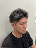 ツイストパーマ×ホワイトメッシュ
