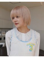 スタニング 渋谷(STUNNING.) ハイトーン ウルフボブ ケアブリーチ