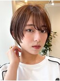 小顔に見える顔まわりカットがポイント！マッシュショート