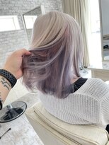 イーエス(E.S)&nbsp;ホワイトブロンド インナーピンク&パープル