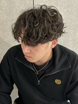 ニアウ 高崎店(Niau)&nbsp;メンズシャドウパーママッシュセンターパート群馬高崎眉毛