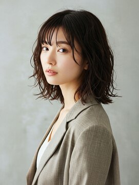 レガーミ(Legami) ゆるふわシースルーウェーブミディ