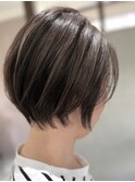 【襟足ツーブロック】大人のショートボブ！体感温度-5℃☆