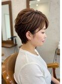 大人の小顔ショート30代40代50代髪質改善白髪染め入間市武蔵藤沢