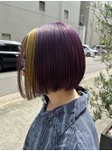 パープルメッシュ/ベビーピンク/ハイトーン