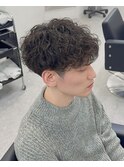 マッシュ波巻きスパイラルパーマ