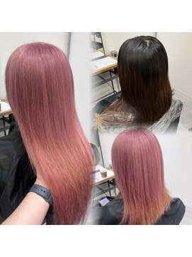 ネクスト 池袋(NEXT) ピンクベージュ/ハイトーン/エクステ/ブリーチ/ダブルカラー