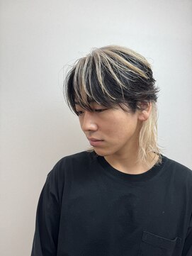 ステージ(STAGE) マッシュウルフ　ブロンドメッシュ