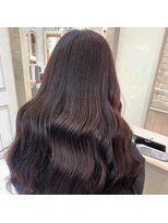 グロウ(grow) ルビーチョコレート×カシスブラウン×レイヤーロング