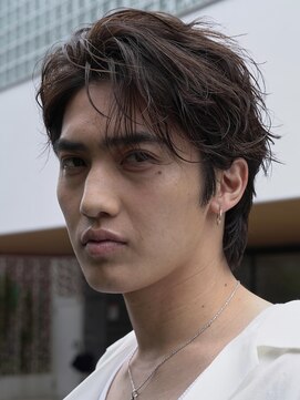 フィフス 天神大名(fifth) 天神大名今泉シャドウパーマメンズカットセンターパート30代眉毛