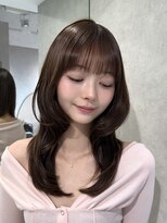 ルームバイシー 新宿(Loom. by Sea)&nbsp;□ ミディアム×暗めカラー[髪質改善/フェイスフレーミング]