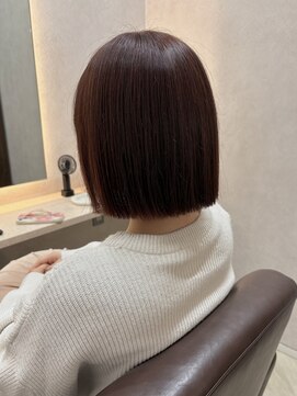 セライロ 千葉(celilo) プレミアムケアカラー ピンクブラウン タッセルボブ【momoka】