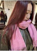 ブリーチなしレッドヘアカラー
