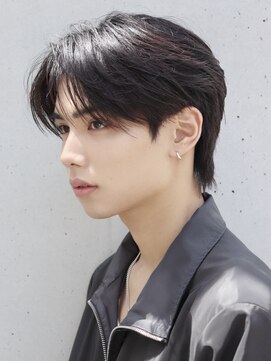 エイド 本店(aid) ナチュラルセンターパートシースルーコンマバングダウンパーマ