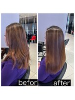 アース 南福島店(HAIR&MAKE EARTH)&nbsp;ブリーチ毛でも自然な仕上がり！ プレミアムストレート