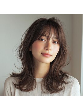 コトンアトリエ 人形町(COTON atelier) ミルクティーブロンド/ダークブルー/デジタルパーマ/人形町